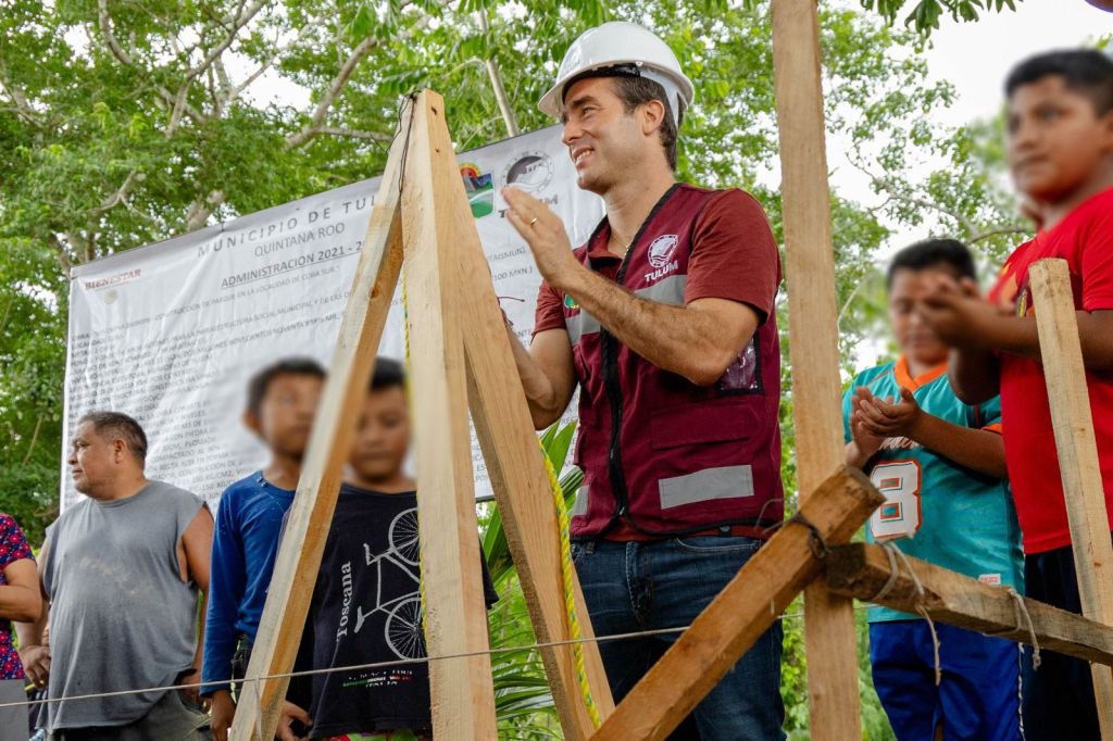 Presidente municipal inicia proyecto de parque visionario en Cobá Sur