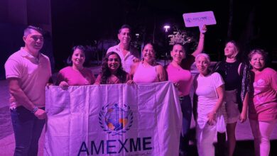 Un mar de rosa: Aldea Zama de Tulum se ilumina por una causa