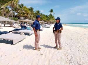 Guard Deployed to Secure Quintana Roo Beaches During Easter Holiday